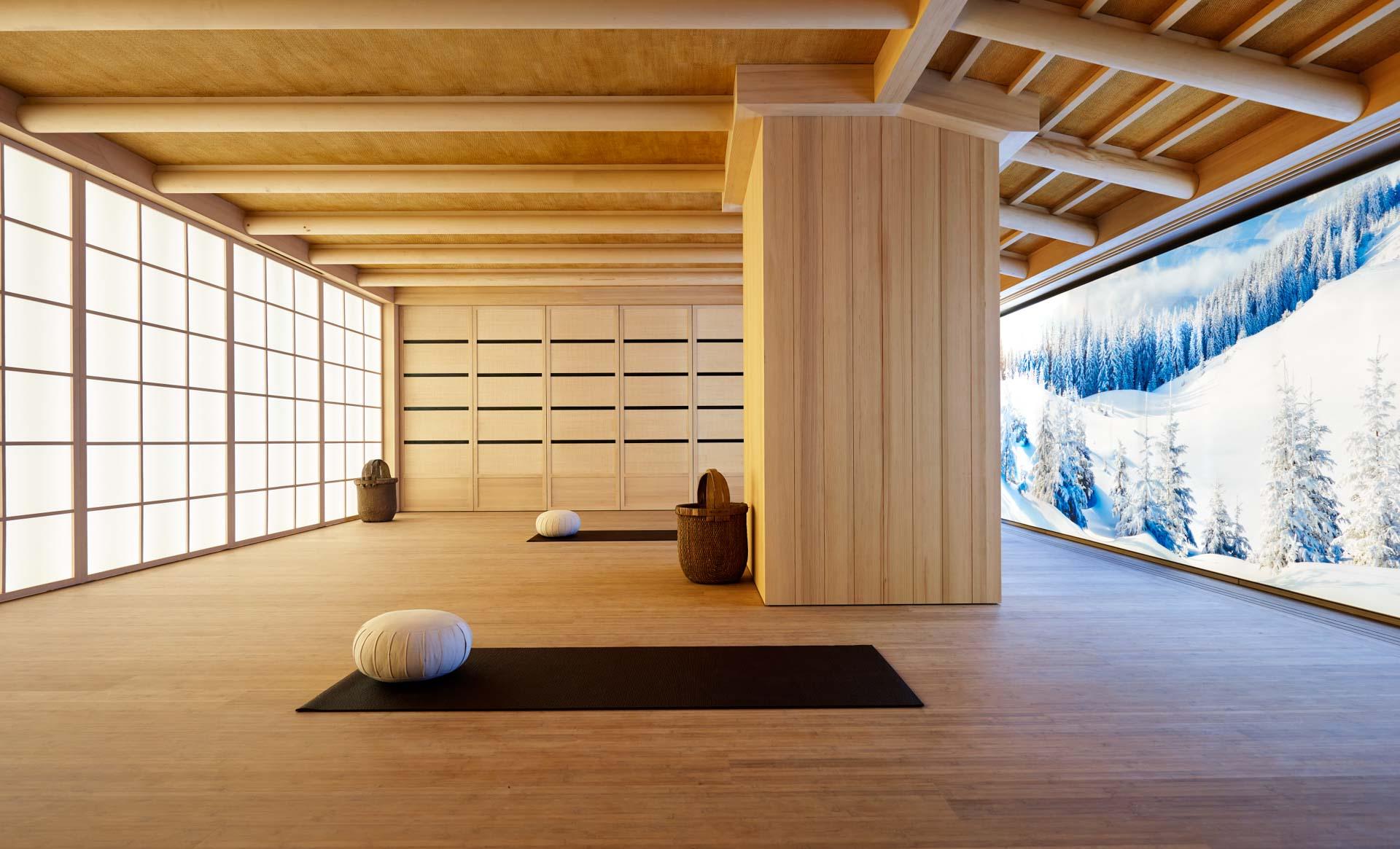 Pause au studio de yoga du Mélezin Courchevel © DR Pause au studio de yoga du Mélezin Courchevel © DR